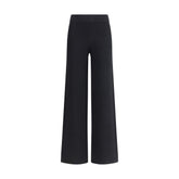 Max Mara Black Viscose Casual Pants